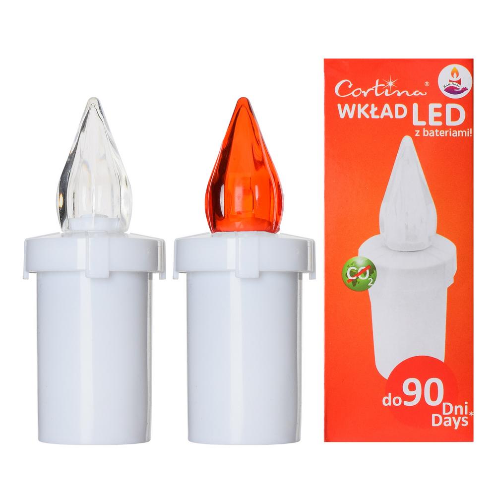 Náhrobné LED svetlo s dvoma farbami plameňa.