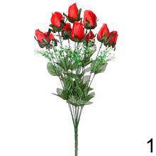 Kytica umelých ruží v mixe farieb, 45 cm.