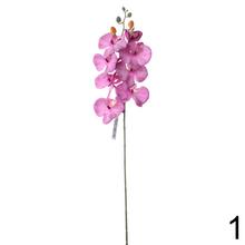 Umelé kvety orchidey v dvoch farbách, 73 cm vysoké.