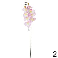 Umelé kvety orchidey v dvoch farbách, 73 cm vysoké.