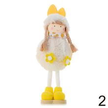 Deti stojace bielo/žlté so zajko uškami mix/2, 23 cm, balenie 12 ks.