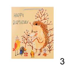 Detská darčeková taška s motívom zvierat a nápisom ŠŤASTNÉ NARODENINY.