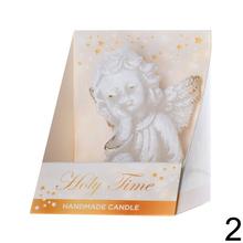 Vianočné sviečky v mixe, anjel a iné postavy.