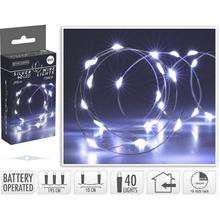 LED SVETIELKA /40/drôt BO SILVER WIRE W, IND TIMER AX9730110 - FLORASYSTEM