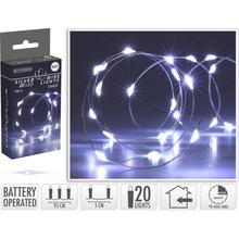 LED SVETIELKA /20/ drôt BO SILVER WIRE W,IND, TIMER AX9730100 - FLORASYSTEM