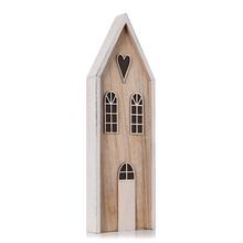 DOMČEK SRDIEČKO NAT/BIE DREVO 39*12*4CM - FLORASYSTEM