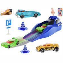 Sada Roadblasters áut 6,5cm 3ks vystreľovacia + dopravné značky 2farby v krabičke - FLORASYSTEM