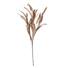 Hnedý penový konár s listami, 77 cm dlhý.