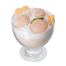 SVIEČKA DEZERT POHÁR BEŽOVÝ CAPUCINO 13x11cm - FLORASYSTEM