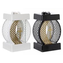LAMPION GLAMOUR KRUHOVÝ AŽUR S KRÍŽOM /bez náplne/ 28x15x20cm - FLORASYSTEM