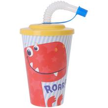 HRNČEK NA PITIE plast so slamkou 4ass - FLORASYSTEM