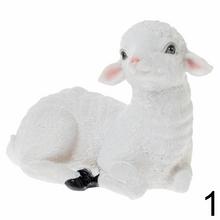 Biele ovce z poly materiálu, mix dizajnu.