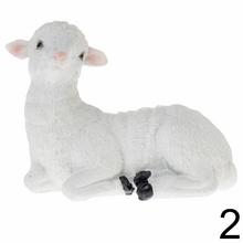 Biele ovce z poly materiálu, mix dizajnu.
