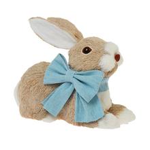 ZAJAC LEŽIACI S MAŠĽOU SLAMA 21x10x16CM MODRÝ - FLORASYSTEM