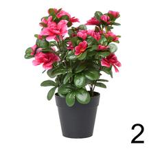 Umelé kvety azalky v črepníku mix.