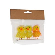 Kuriatka s klobúkom v mixe, 3 kusy, 5,5 cm.