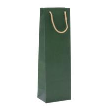 TAŠKA PAPIER fľaša KRAFT sv zelená V39x12+9cm - FLORASYSTEM