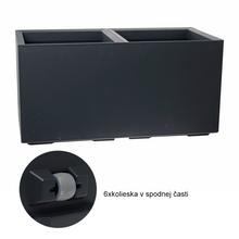 SUPER CENA 936 OBAL KARO ECO REC BETON ANTRACIT 80X40XV40CM/72L - FLORASYSTEM