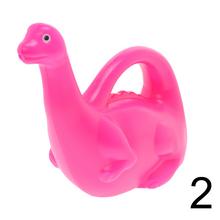 Detská krhla v tvare dinosaura, modrá a ružová.