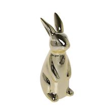 ZAJAC PORCELÁN 5,5x4,6x13CM ZLATÝ - FLORASYSTEM