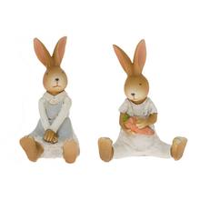 Keramické zajačiky sediaci mix