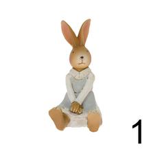 Keramické zajačiky sediaci mix