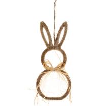 ZÁVES ZAJAC JUTA 10x22,5CM NATUR - FLORASYSTEM