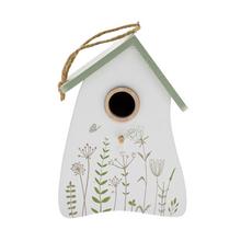 ZÁVES DOMČEK DREVO 11,5x9x16,5CM BIELOZELENÝ - FLORASYSTEM