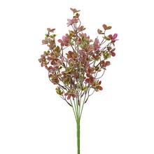 ZELEŇ DROB. LÍSTKY ZELENO-RUŽOVÁ 42CM - FLORASYSTEM