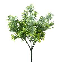 ZELEŇ DROB. LÍSTKY ZELENO-BIELA 34CM - FLORASYSTEM