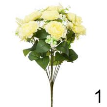 Kytica umelých ruží v mixe farieb, 44 cm.