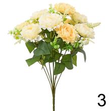 Kytica umelých ruží v mixe farieb, 44 cm.