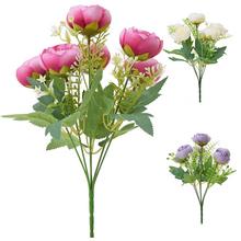KYTICA RANUNCULUS, DROB.KVETY, ZELEŇ MIX/3F 30CM - FLORASYSTEM