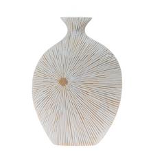 VÁZA POLYREZ S 22x11x30CM BIELA - FLORASYSTEM