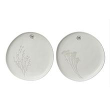 TANIER kamenina V2,2/27cm matná glazúra list a kvet vzor 2ass - FLORASYSTEM