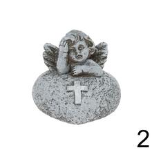 Súprava smútočných anjelov v sivej farbe.