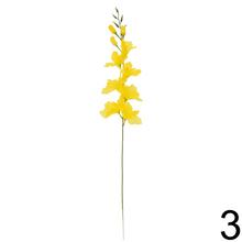Umelé kvety gladiola v mixe farieb, 81 cm vysoké.