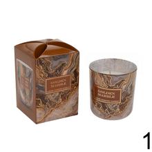 Sviečky voňavé v skle Marble Gold & Antic 150g.