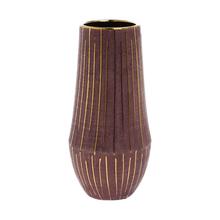 AKCIA VÁZA BURGUNSKO/ZLATÝ 15XV34CM - FLORASYSTEM