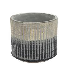 AKCIA OBAL ZLATO ČIERNE PRUHY 16.5XV14,5CM - FLORASYSTEM