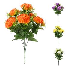 KYTICA CHRYZANTÉMA, ZELEŇ x6 MIX/4F 46CM - FLORASYSTEM