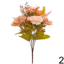 Kytica umelých kvetov s ružami a dahlia v mixe farieb.