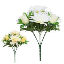 KYTICA DÁLIA, RUŽA , ZELEŇ MIX/2F 34CM IGNIS - FLORASYSTEM