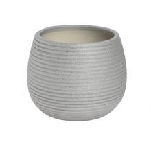 OBAL KERAMIKA 15x15x12CM STRIEBORNÝ - FLORASYSTEM