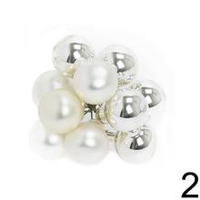 Ozdoby na drôte mix perleť/mirror, priemer 2 cm, balenie 10 kusov.