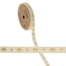 STUHA zvonček 1,2cmx10y krém/zlatá - FLORASYSTEM