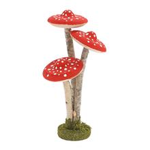 MUCHOTRÁVKY ČERVENÉ, DREVO 25*13CM - FLORASYSTEM