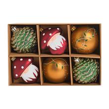 GULE PLAST. MIX ČER/ZEL/ŽLT S/6 8,5CM - FLORASYSTEM