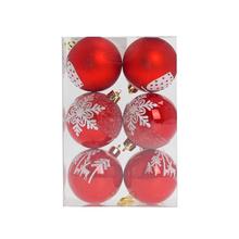 GULE PLAST. ČER/BIE ORNAMENT MIX S/6 6CM - FLORASYSTEM