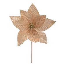 ZÁPICH VIANOČNÁ RUŽA ŠAMPAŇ ZAMAT 37CM - FLORASYSTEM